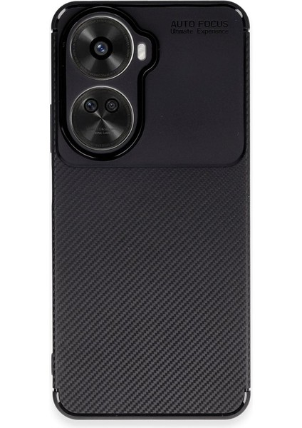 Huawei Nova 12 Se Kılıf Karbon Fiber Desenli Silikon Kılıf