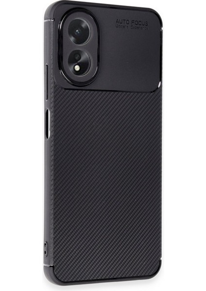 Oppo A38 Kılıf Karbon Fiber Desenli Silikon Kılıf