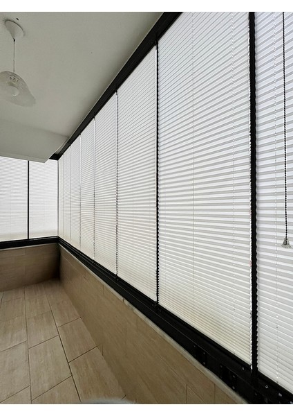 Katlanabilircam Balkon Perdesi Beyaz(Vidalı Veya Kancalı Montaj) fiyatları