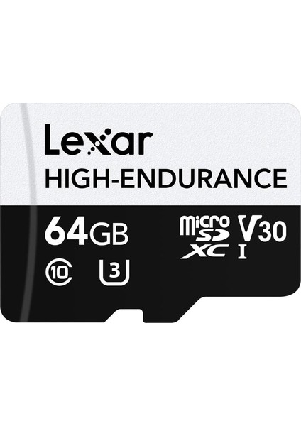 High Endurance 64GB Micro Sd 100MB V30 4K Hafıza Kartı