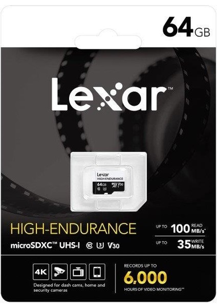 High Endurance 64GB Micro Sd 100MB V30 4K Hafıza Kartı