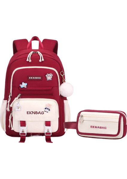 Öğrencilerin Arka Paketi Kızların Arka Paketi Kalem Davası Iki Parça Paketi (Yurt Dışından)