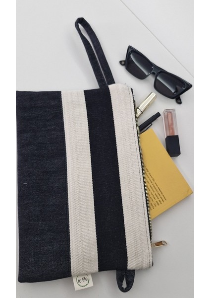 Jean Clutch Hand Bag ( Elçantası)