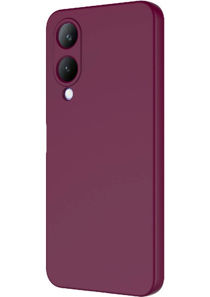 Vivo Y17S Kılıf Lansman Içi Kadife Silikon + Ekran Koruycu