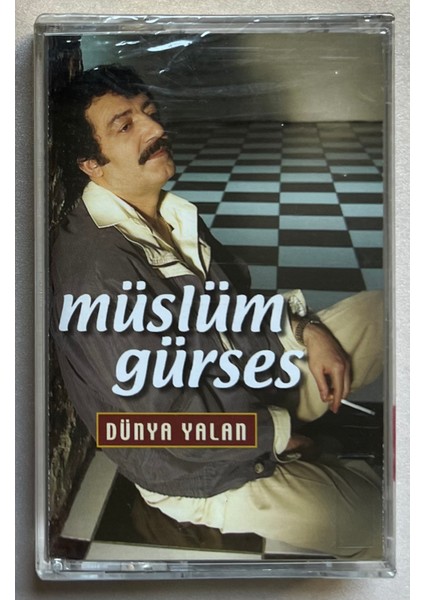 Müslüm Gürses Dünya Yalan Kaset (Jelatininde Sıfır Orjnal Dönem Baskı Kaset)