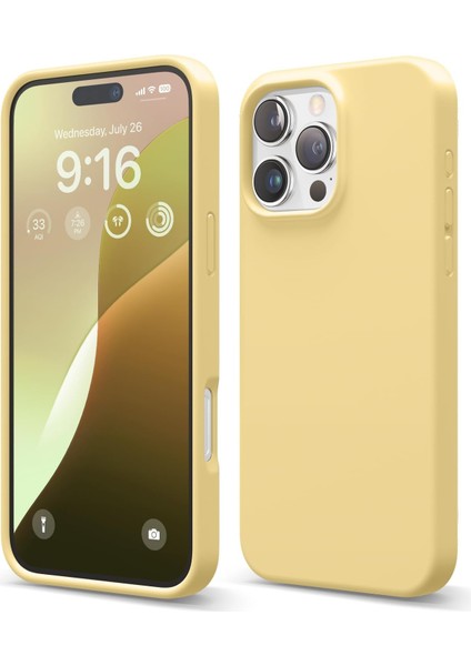 iPhone 16 Pro Max Kılıf Liquid Lansman Silinebilir Kapak