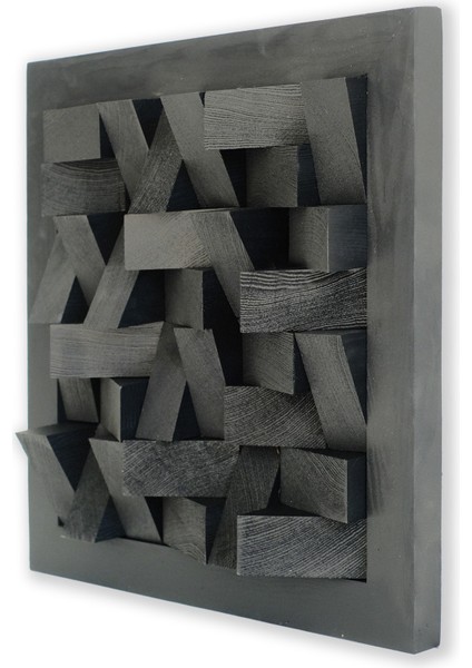 Cosmos 40 x 40 cm El Yapımı Ahşap Çerçeveli Mozaik Ahşap Duvar Tablosu modelleri