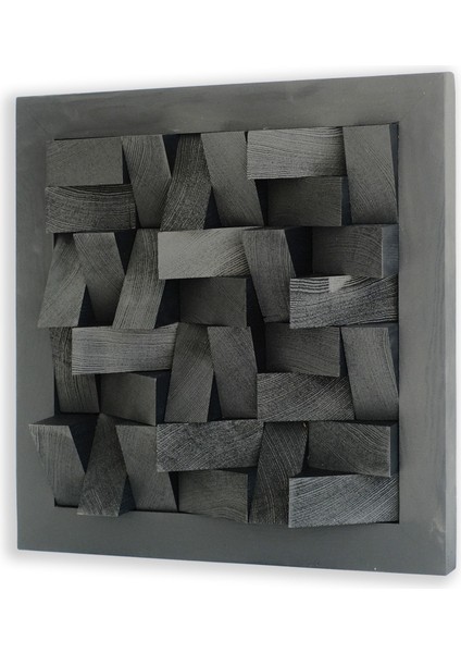 Cosmos 40 x 40 cm El Yapımı Ahşap Çerçeveli Mozaik Ahşap Duvar Tablosu fırsatları