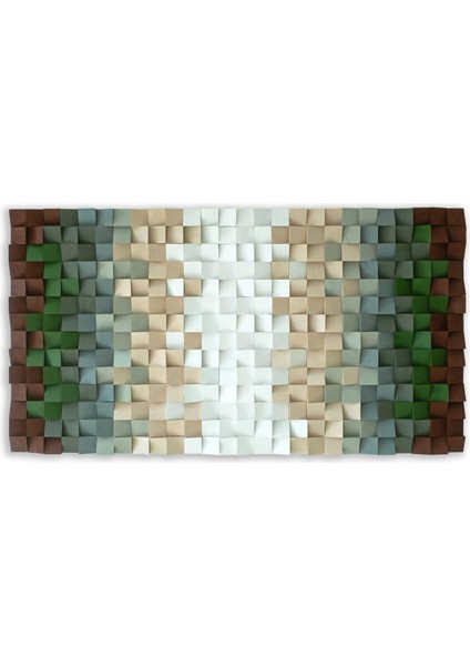 Uranüs 110 x 55 cm El Yapımı Mozaik Ahşap Duvar Tablosu indirimleri