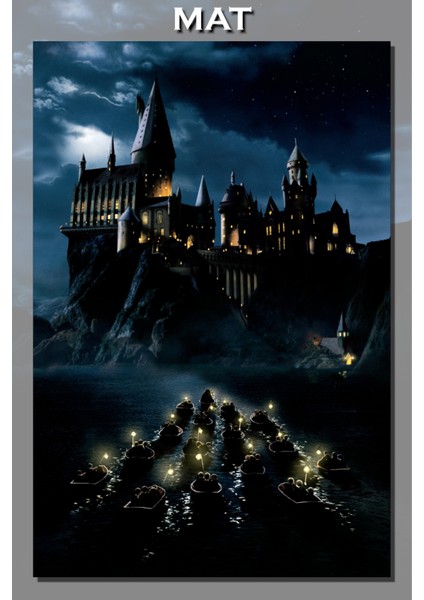 Harry Potter Hogwarts Gece Film Posteri, Duvar Kağıdı,