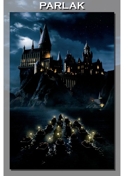 Harry Potter Hogwarts Gece Film Posteri, Duvar Kağıdı,