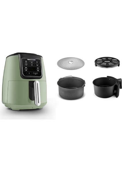 Air Pro Cook 3 In 1 Xl Ev Yemeği, Közleme, Airfryer Grasmere Green 4 Kişilik