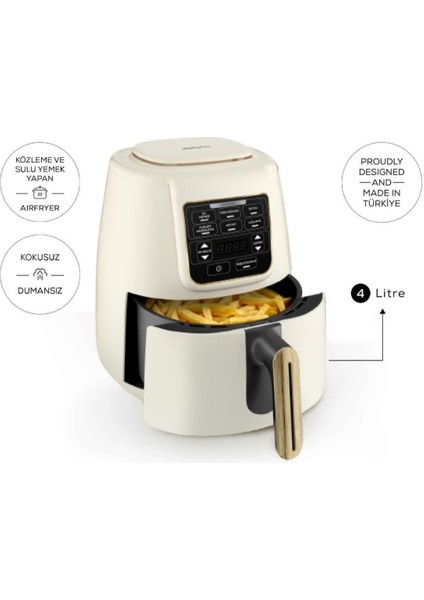 Air Pro Cook 3 In 1 Xl Ev Yemeği, Közleme, Airfryer Wood Craft 4 Kişilik fiyatları