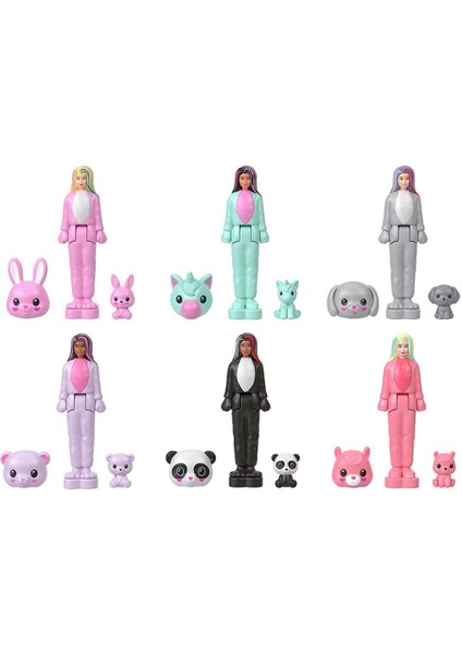 Mini Barbieland Cutie Reveal Sürpriz Paket Peluş Kostümlü Bebek ve Mini Hayvan 4 cm fiyatları