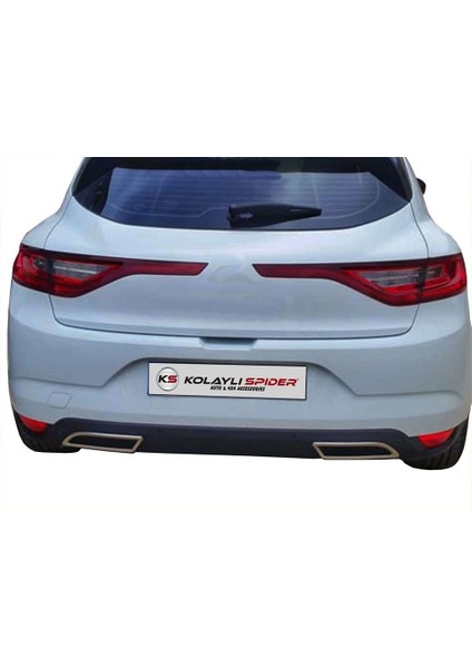 Renault Megane 4 Egzoz Çıkışı 2 Prç Krom 2017 ve Sonrası