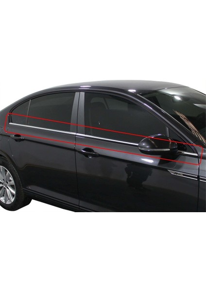 Vw Passat B8.5 Cam Çıtası 4 Prç Krom 2019 ve Sonrası