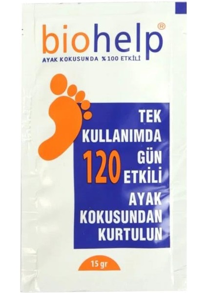 Biohelp Tek Kullanımlık Ayak Kokusuna Karşı Toz 1 Adet