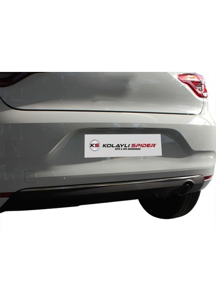 Renault Clio 5 Arka Tampon Çıtası Krom 2019 ve Sonrası