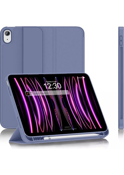 Apple iPad 10.nesil 10.9 Inç Kılıf Craft Kalem Bölmeli Uyku Modlu Kapaklı Smart Case