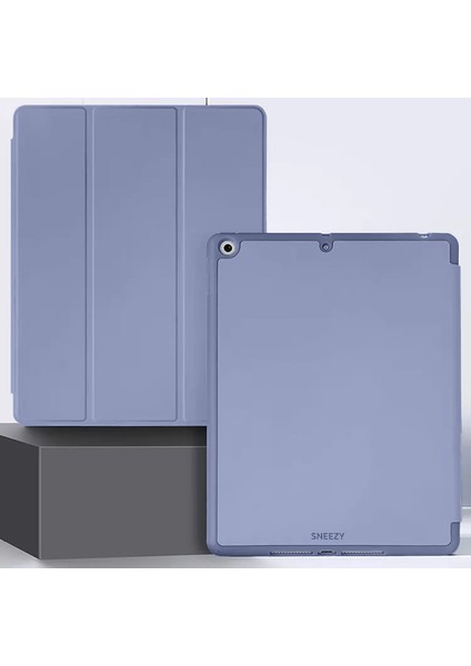 Apple iPad 7.8.9. Nesil 10.2 Inç Kılıf Craft Kalem Bölmeli Uyku Modlu Kapaklı Smart Case