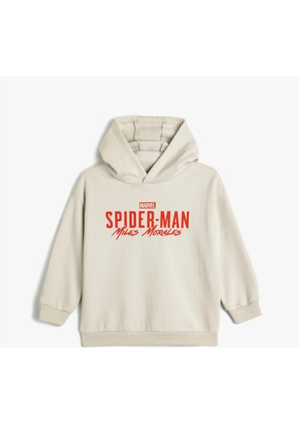 5WKB10105TK 010 Ekru Erkek Cocuk Pamuk Jersey Sweatshırt