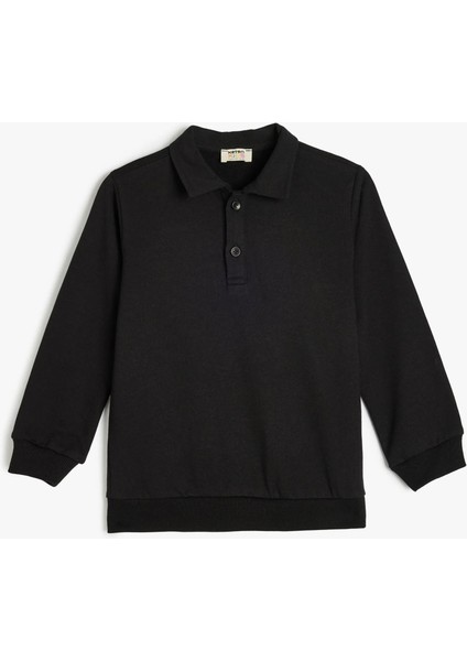 5Wkb10386Tk 999 Sıyah Erkek Cocuk Sweatshırt