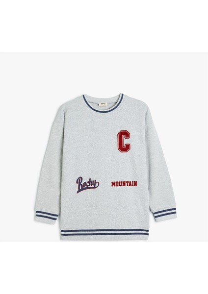 5Wkb10206Tk 031 Grı Erkek Cocuk Pamuk Jersey Sweatshırt