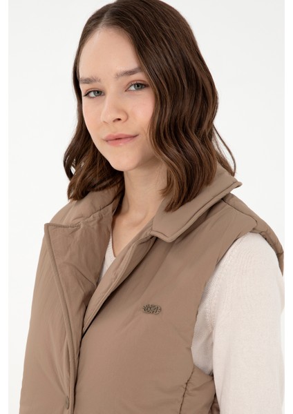 Kadın Haki Yelek (Dokuma) 50289554-VR027 fiyatları