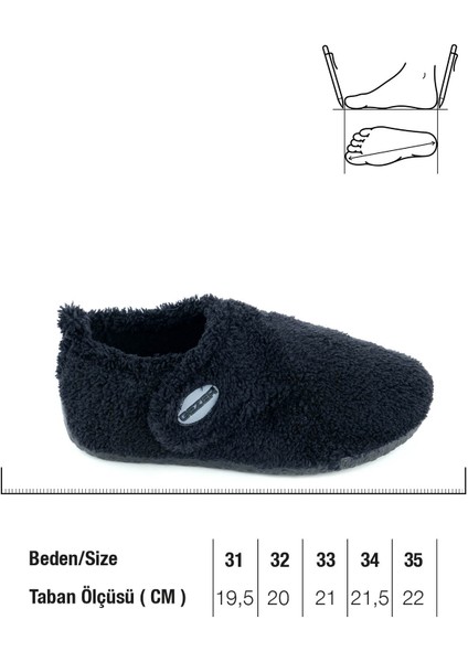 Kışlık Erkek Çocuk Peluşlu Rahat Taban Cırt Cırtlı Ayarlanabilir Ev Okul Kreş Panduf Ayakkabı fiyatları
