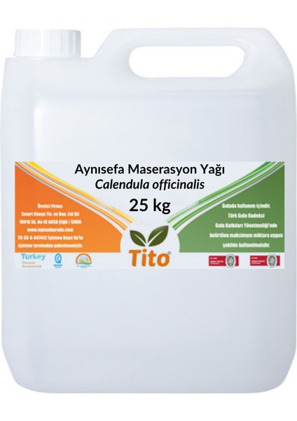 Aynısefa Maserasyon Yağı Calendula Officinalis 25 kg