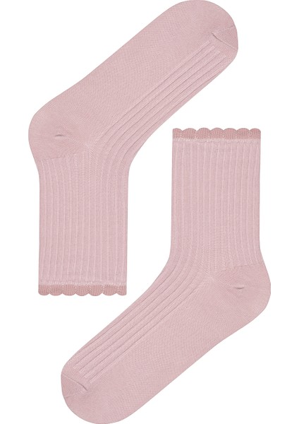 Frilly 3lü Mor Pembe Soket Çorap fiyatları