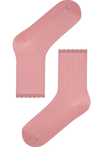 Frilly 3lü Mor Pembe Soket Çorap fırsatları