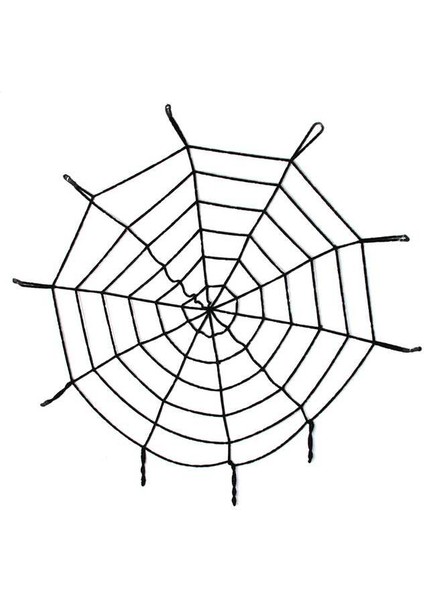 Halloween Cadılar Bayramı Örümcek Ağ Dekor Siyah 1.5 Metre