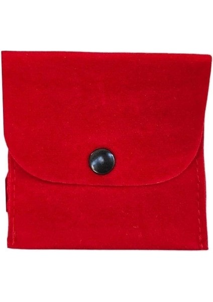 Kadife (Süet) Zarf Kese Kırmızı 25 Adet 7x7 cm Boy Takı, Altın Kesesi (Çıtçıtlı) indirimleri