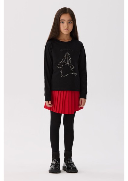 Kız Çocuk Siyah T-Shirt