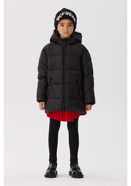 Bg Store Kız Çocuk Siyah Mont