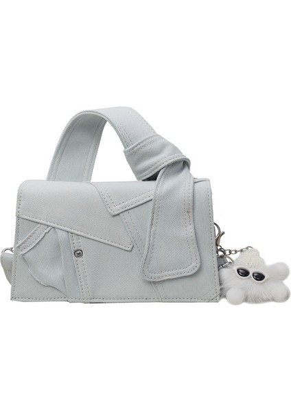 Minimalist Denim Vahşi Moda Tek Omuzlu Kadın Çantası (Yurt Dışından)