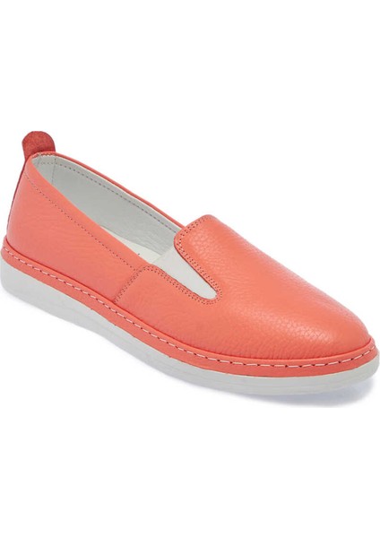 Pembe Deri Kadın Casual Ayakkabı - K24I1AY67359-S96 Pembe