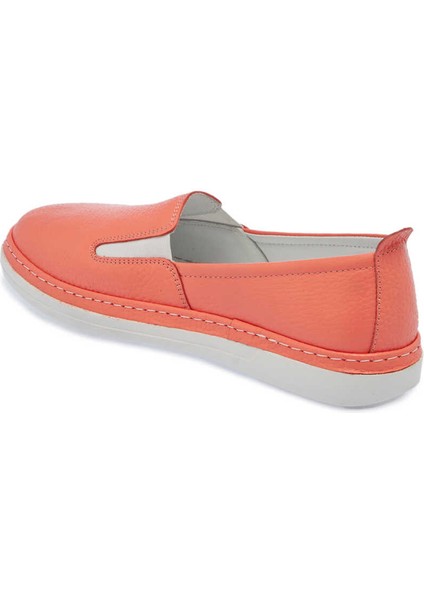 Pembe Deri Kadın Casual Ayakkabı - K24I1AY67359-S96 Pembe