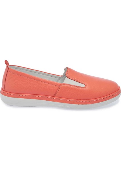 Pembe Deri Kadın Casual Ayakkabı - K24I1AY67359-S96 Pembe