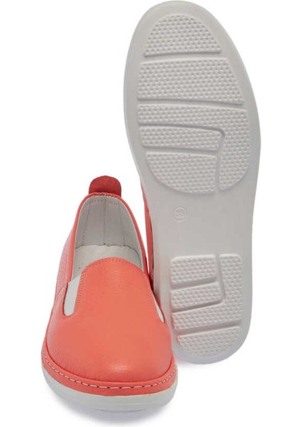Pembe Deri Kadın Casual Ayakkabı - K24I1AY67359-S96 Pembe