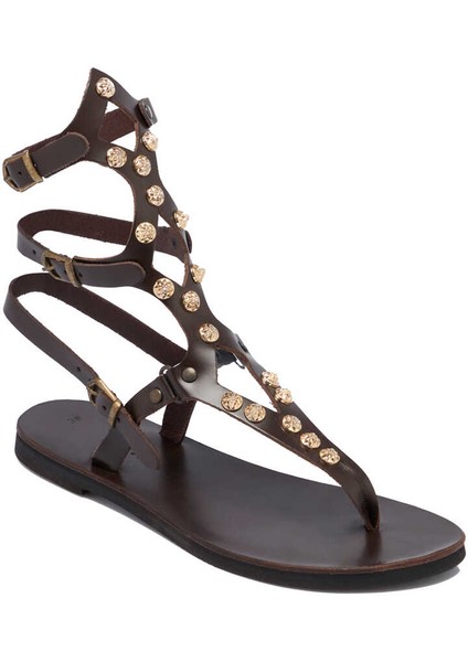 Kahve Deri Kadın Sandalet - K24Y1Sn67418-C2Z Kahve