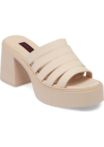 Kahve Vegan-Tekstil Kadın Terlik - K24Y1TR67423-T3Q Kahve