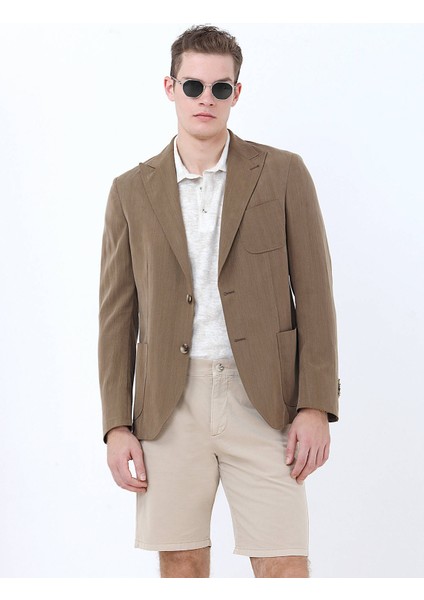 Vizon Düz Modern Fit Ceket
