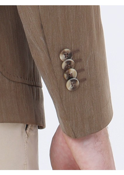 Vizon Düz Modern Fit Ceket
