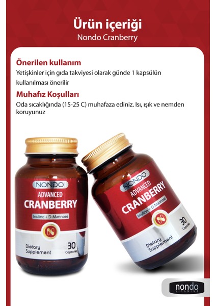 Advanced Cranberry 30 Kapsül