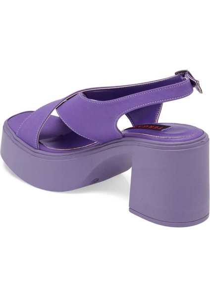 Mor Vegan-Tekstil Kadın Sandalet - K24Y1SN67404-T3S