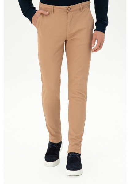 U.s. Polo Assn. Erkek Camel Pantolon (Kanvas-Chino) 50297578-VR015