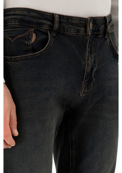 U.S. Polo Assn. Erkek Kahverengi Jean Pantolon 50290069-VR029