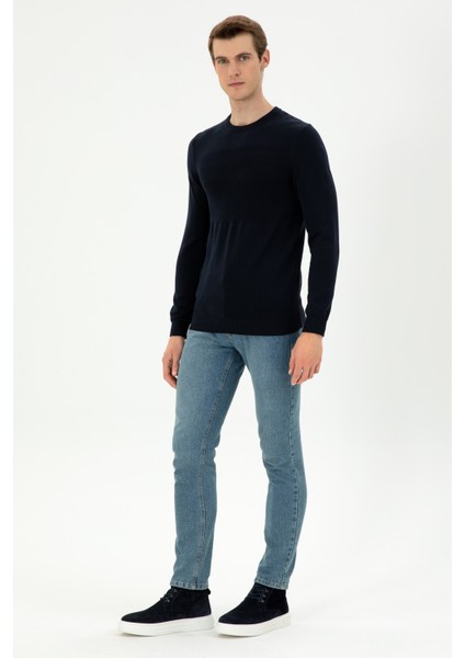 Erkek Lacivert Kazak /Triko 50292876-VR033 fırsatları